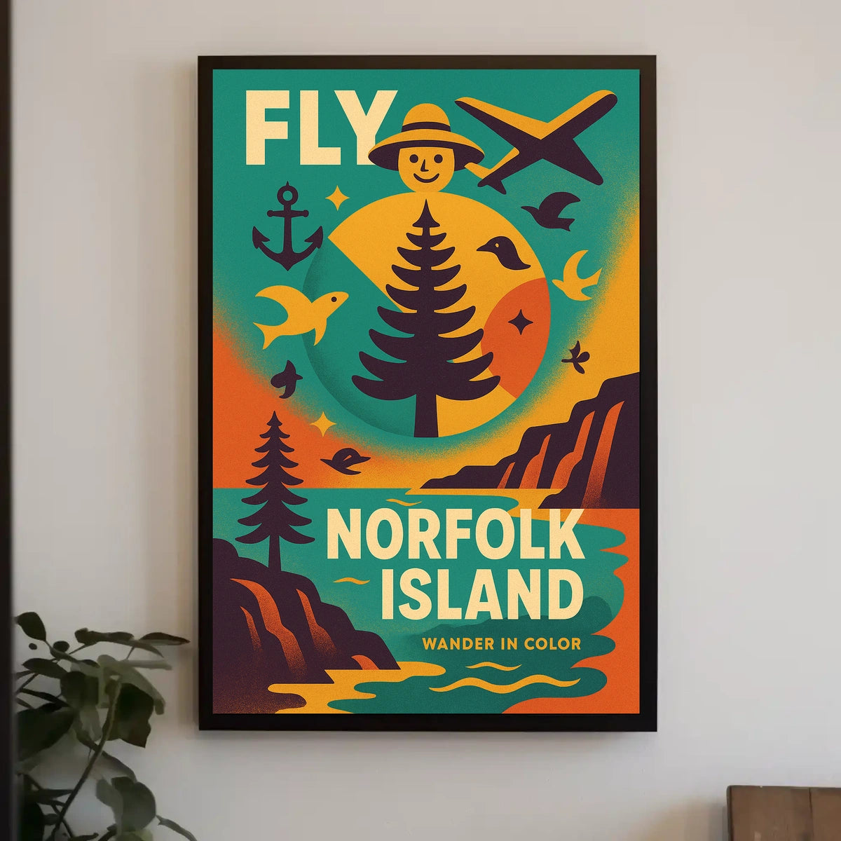 Fly to Norfolk Island Poster
