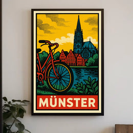 Münster Travel Poster