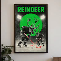 Reindeer Hockey Showdown Poster