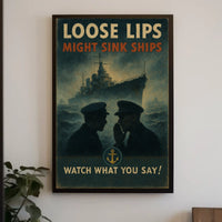 Loose Lips Might Sink Ships Poster