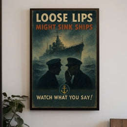 Loose Lips Might Sink Ships Poster