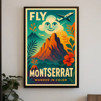 Fly to Montserrat Poster