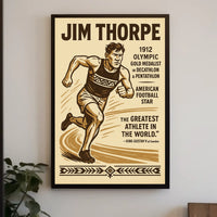 Celebrating Jim Thorpe Legendary Athlete Poster