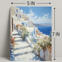 Serene Mediterranean Pathway Poster