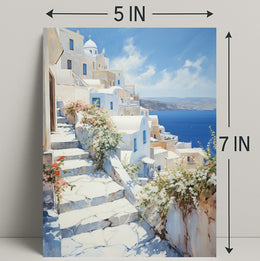 Serene Mediterranean Pathway Poster
