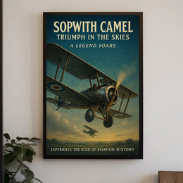 Sopwith Camel Triumph Vintage Aviation Historical or Presidential Poster