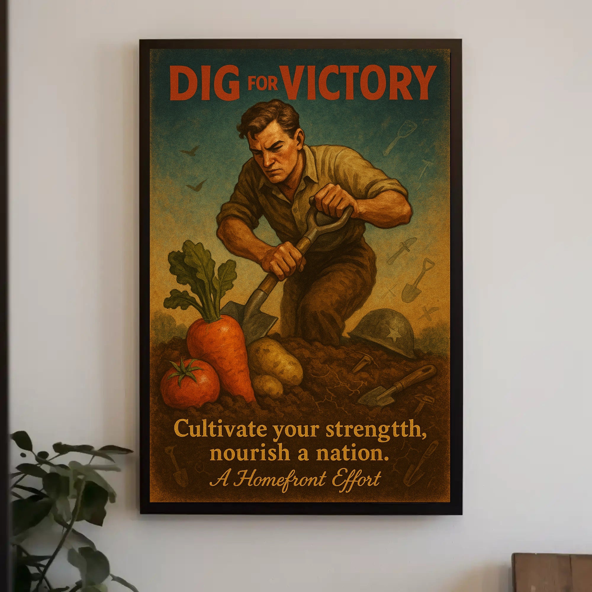 Dig for Victory WWII Propaganda Poster
