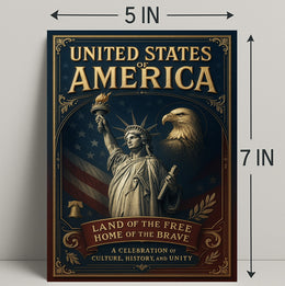 Land of the Free, Home of the Brave Poster PosterGoat