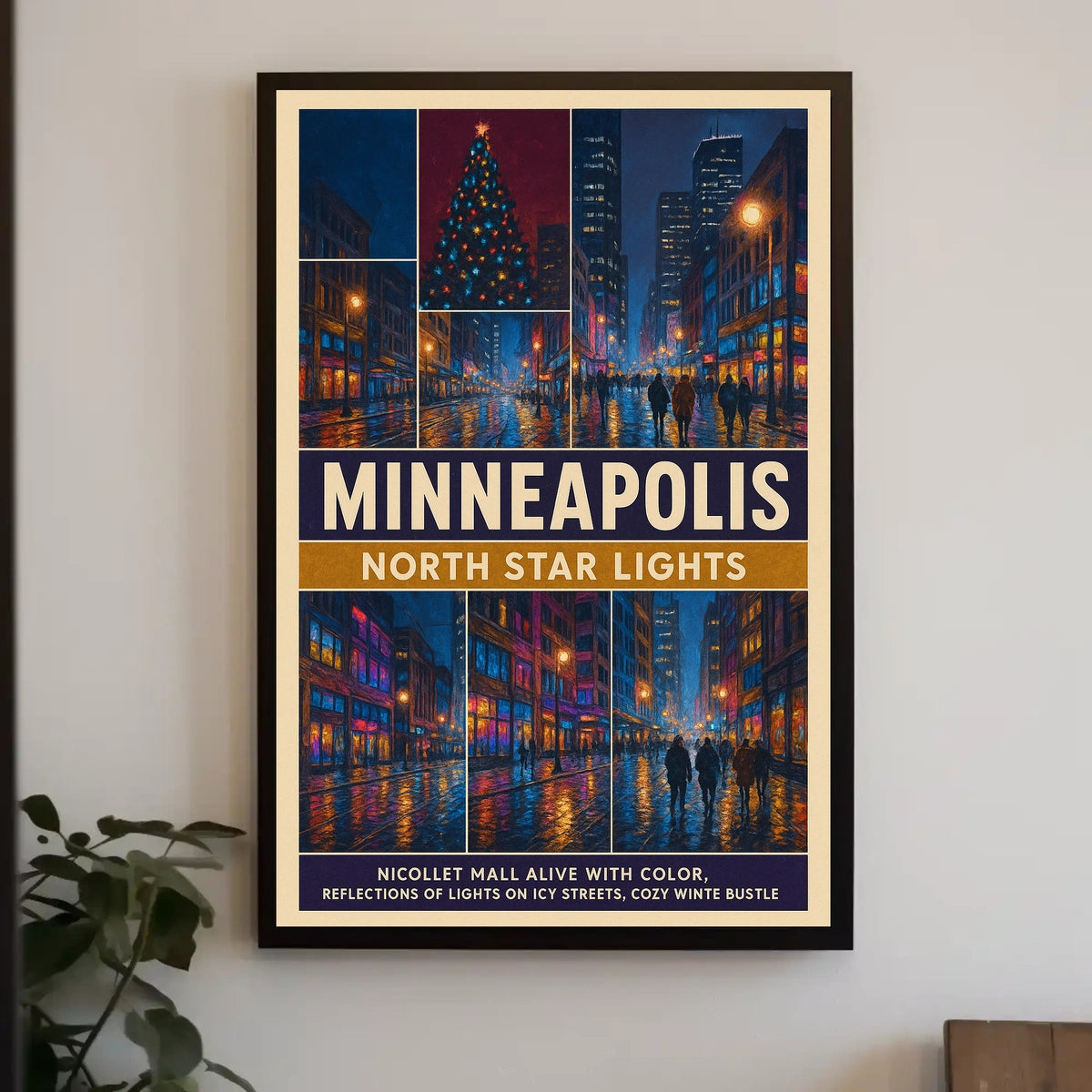 Minneapolis North Star Lights Poster