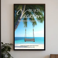 Beach Vacation Getaway Poster PosterGoat