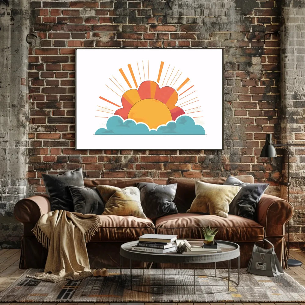 Sunrise Art Poster: Hopeful New Beginnings Decor