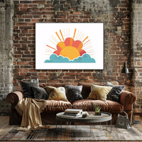 Sunrise Art Poster: Hopeful New Beginnings Decor