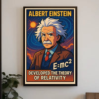 Albert Einstein Theory Of Relativity Poster