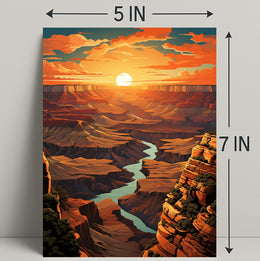 Grand Canyon Sunset Poster