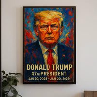 Donald Trump Guardian Nation Patriotic Impressionism Poster