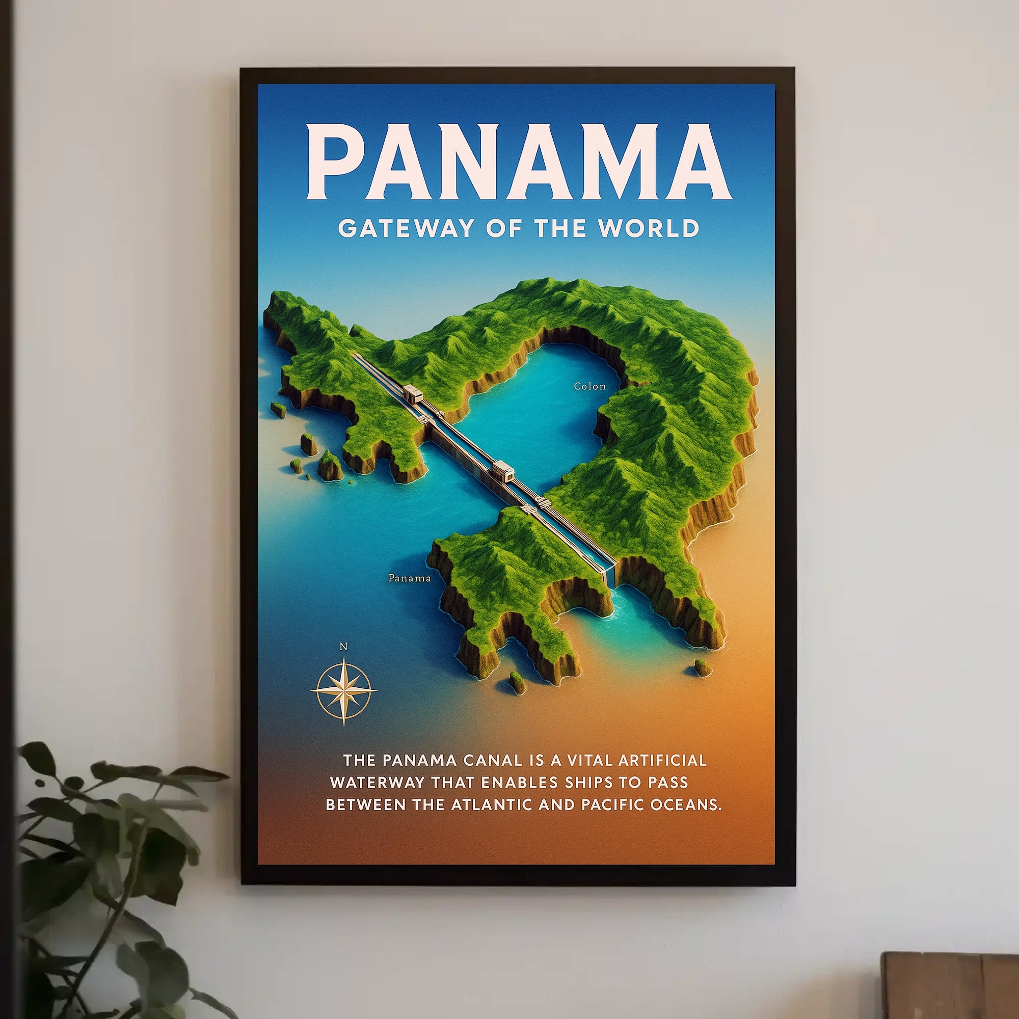 Panama Gateway of the World Poster PosterGoat