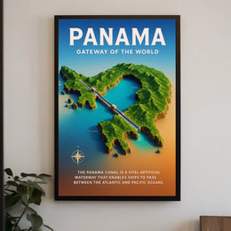 Panama Gateway of the World Poster PosterGoat