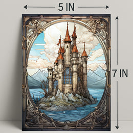 Enchanted Castle By The Sea Poster