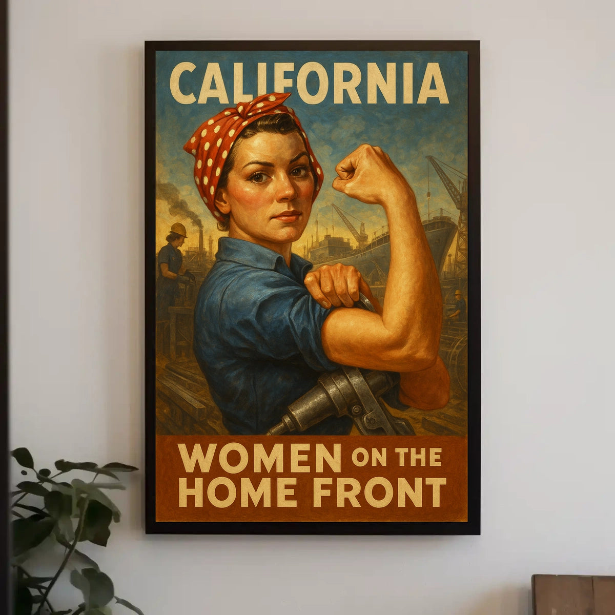 California Women On The Home Front Poster