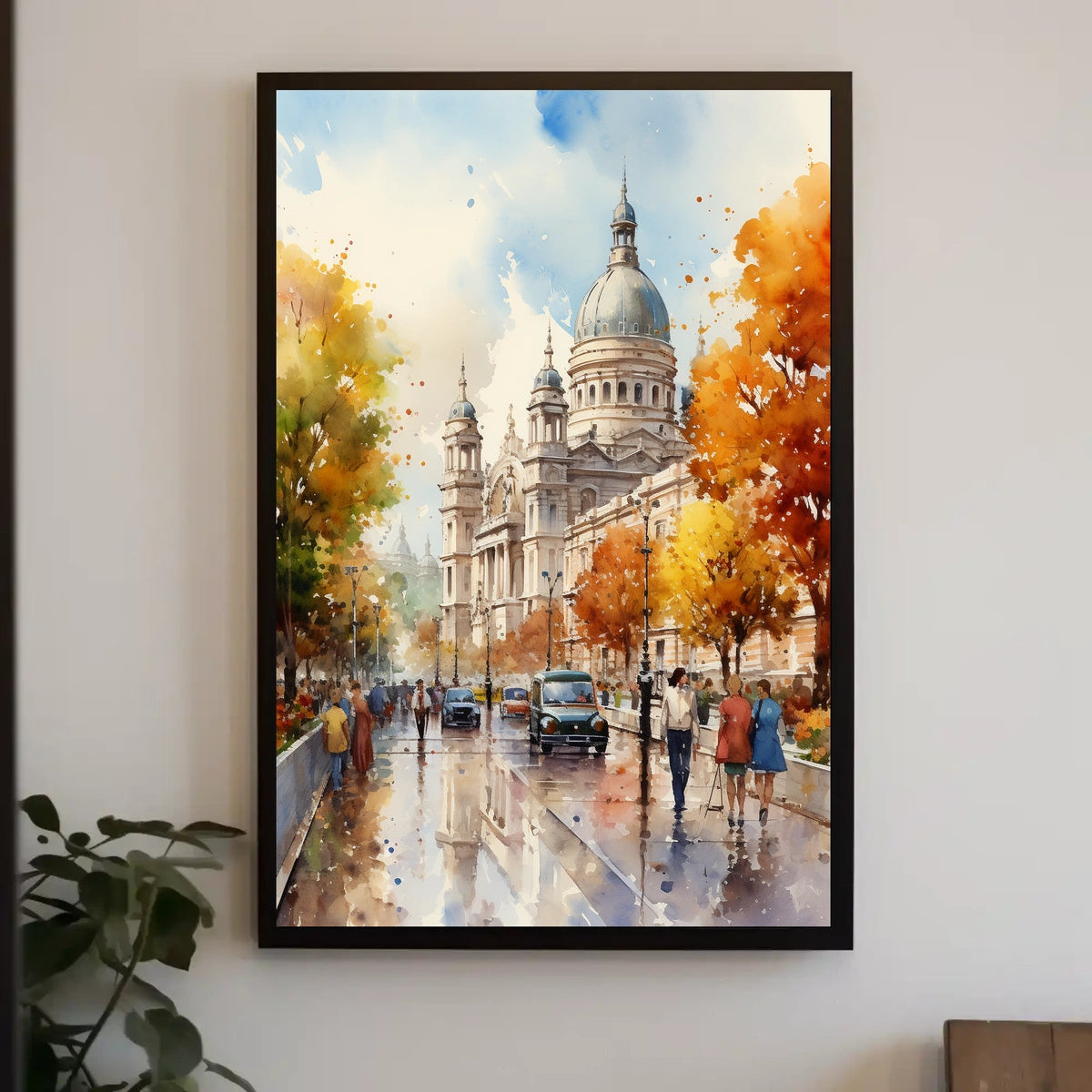 European Cityscape Architecture Travel Poster