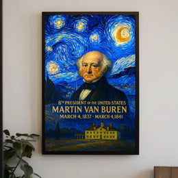 Martin Van Buren 8th President of the United States Presidential Masterpiece Series Poster