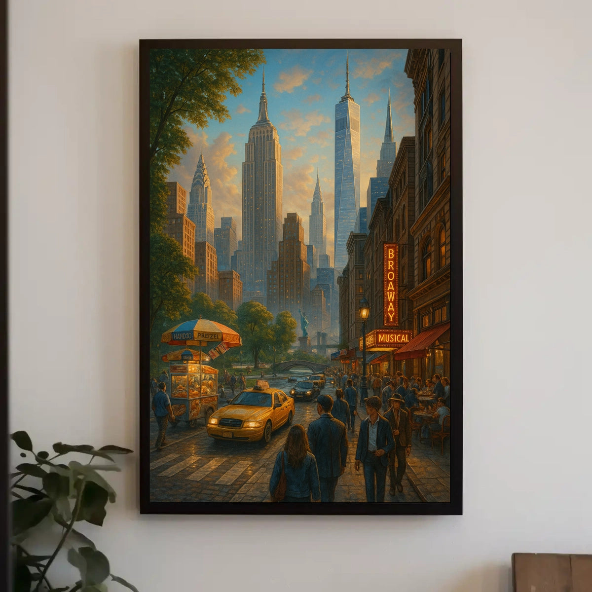 City Lights and Dreams Poster