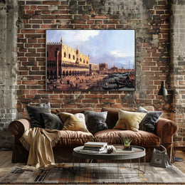 Venice Renaissance Waterfront Scene in Urban or Cityscape Poster