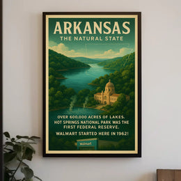 Arkansas The Natural State Poster