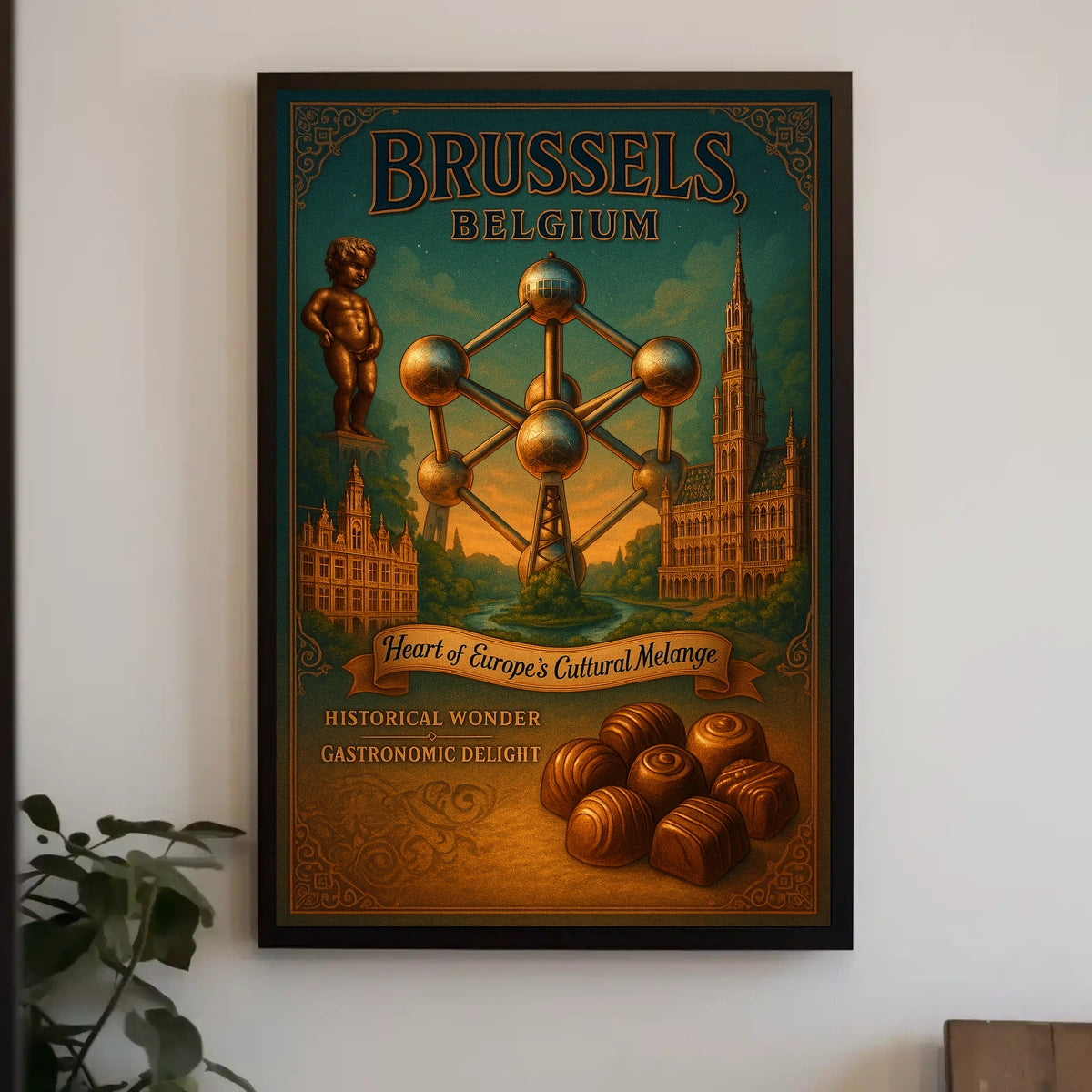 Brussels, Belgium Heart of Europes Cultural Melange Poster