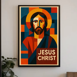 Jesus Christ Modern Icon Modern Poster