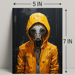 The Enigmatic Figure In Yellow Poster PosterGoat