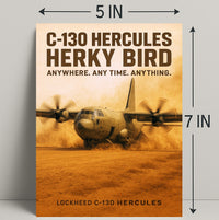 C-130 Hercules Herky Bird Poster PosterGoat