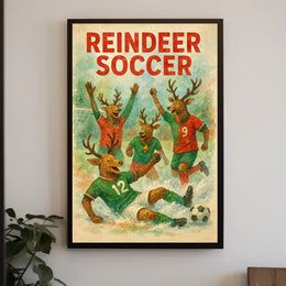 Reindeer Soccer Extravaganza Poster