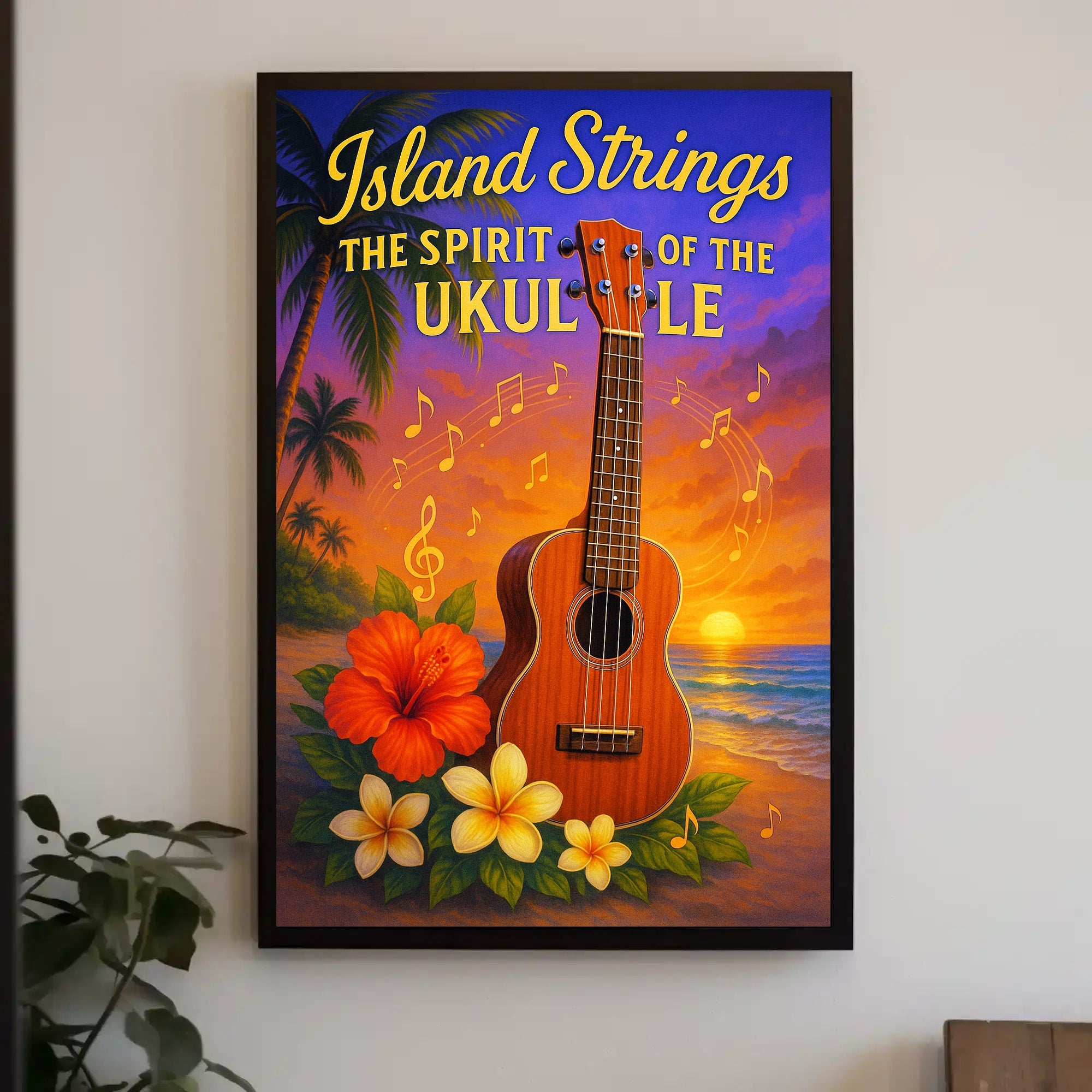 Island Strings - The Spirit of the Ukulele Poster PosterGoat