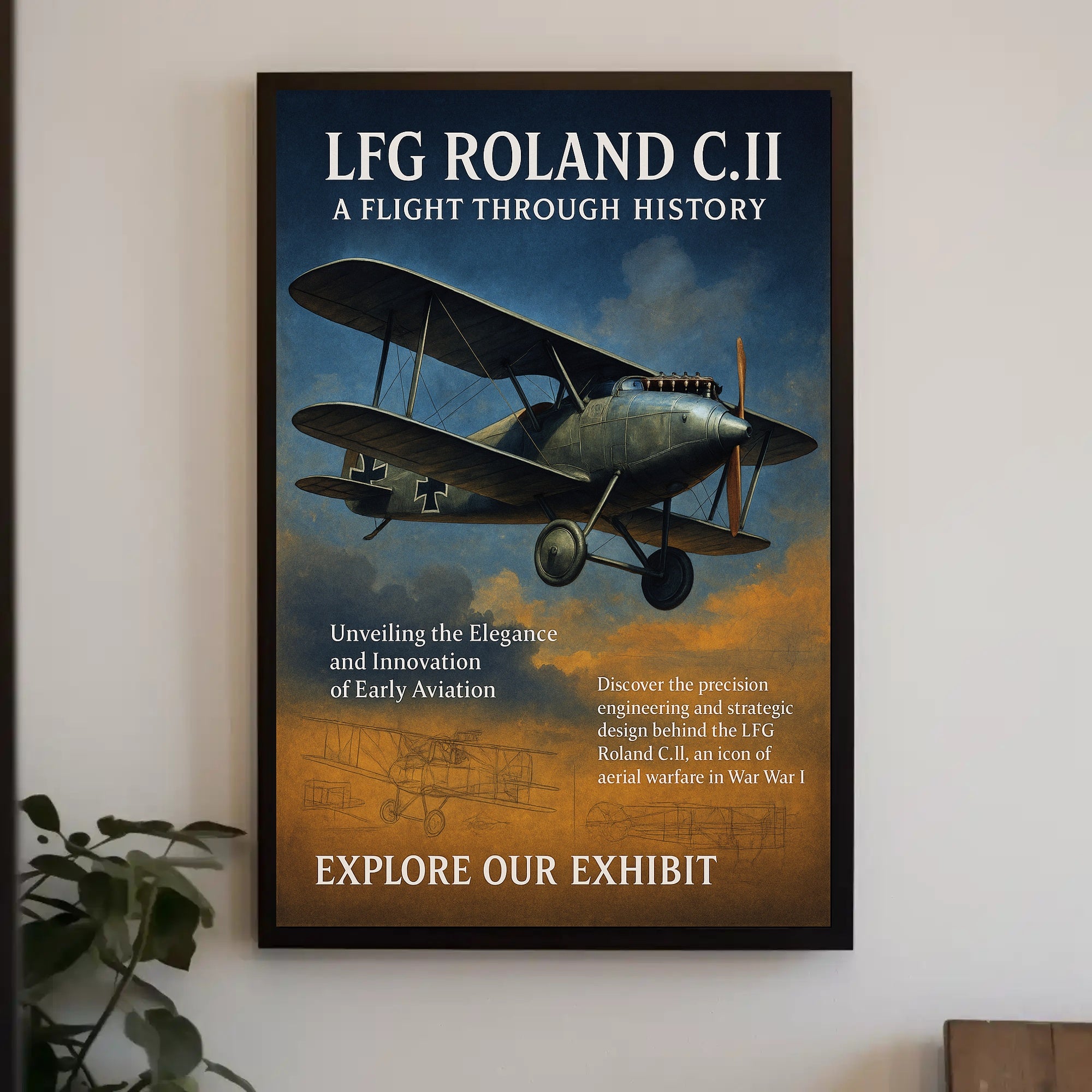 LFG Roland C.II A Flight Through History Poster PosterGoat