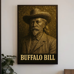 Buffalo Bill Western Portrait: Cultural or Heritage Poster