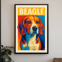 Beagle Portrait Poster