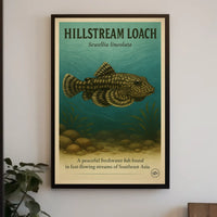 Hillstream Loach Sewellia Lineolata Poster