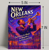 New Orleans The Heartbeat of Jazz Poster PosterGoat