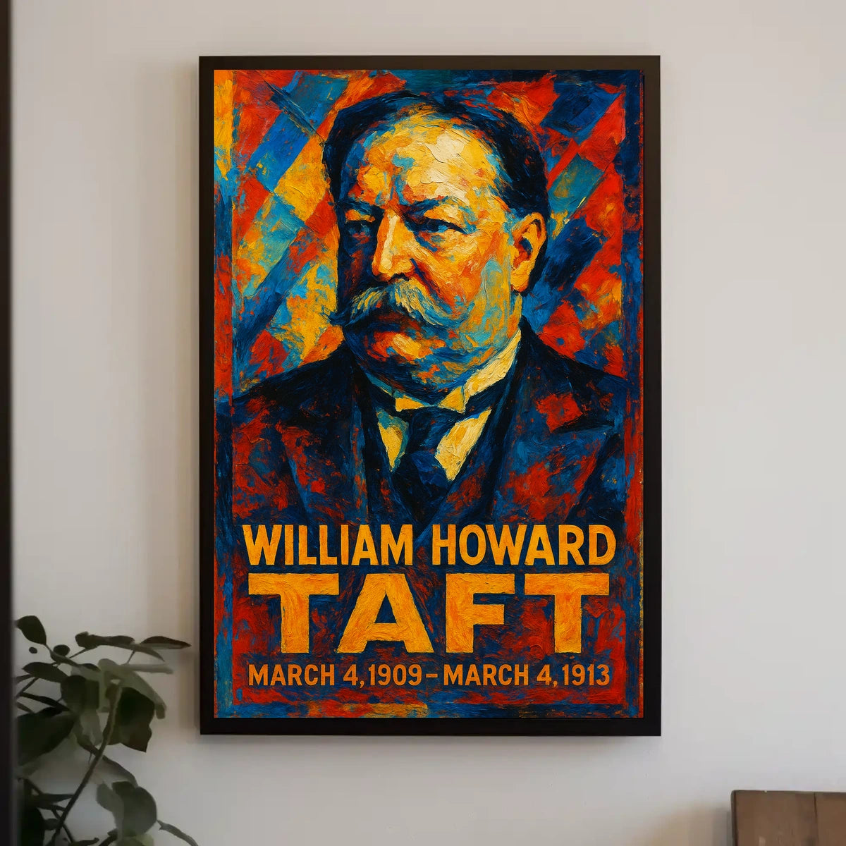 William Howard Taft 27th President of the United States Glitch Hop Art Poster