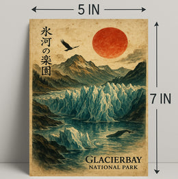 Glacier Bay Vintage National Park Poster