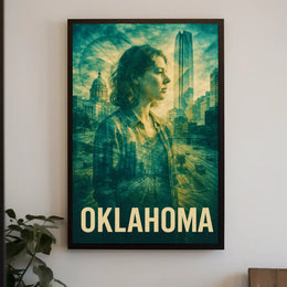 Oklahoma A Modern Reflection Poster