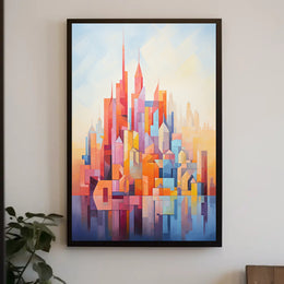 Abstract Cityscape Abstract Poster