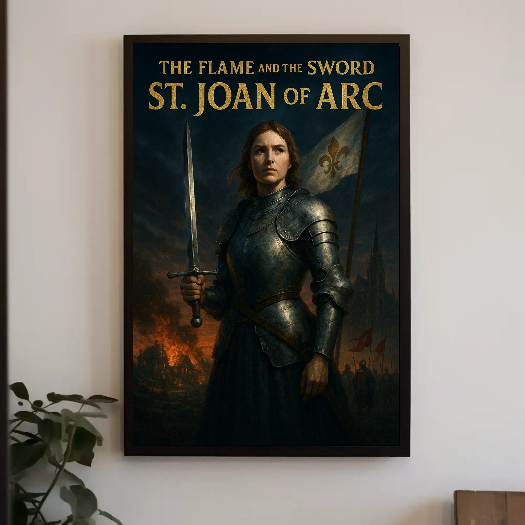 The Flame And The Sword St. Joan Of Arc Poster