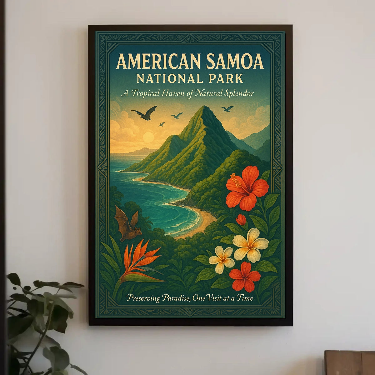 American Samoa Beauty National Park Poster