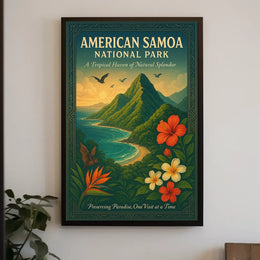 American Samoa Beauty National Park Poster