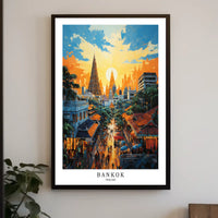 Bangkok A Vibrant Cityscape Poster