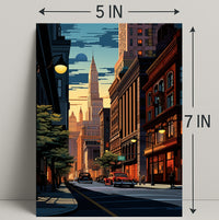 Urban Sunset Poster PosterGoat