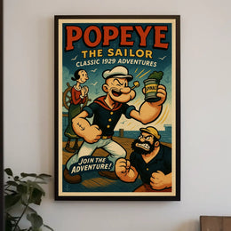 Popeye the Sailor Classic 1929 Adventures Poster