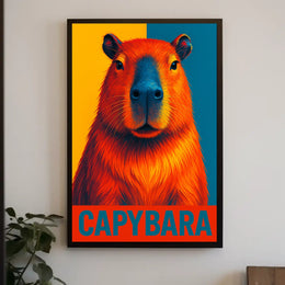 Capybara Art Poster